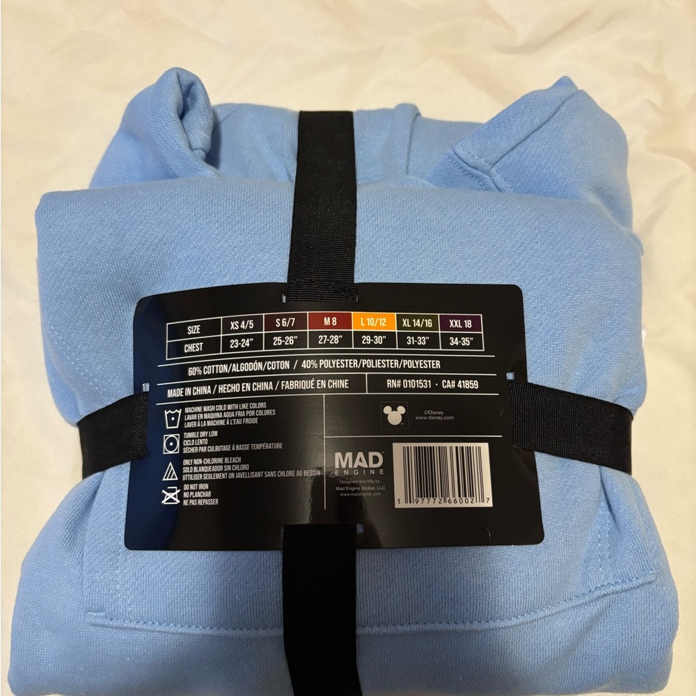 Disney Light Blue Stitch 'NOPE' Pullover Hoodie - Picture 2 of 2